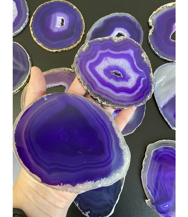 Agate Slice Size #4 Purple