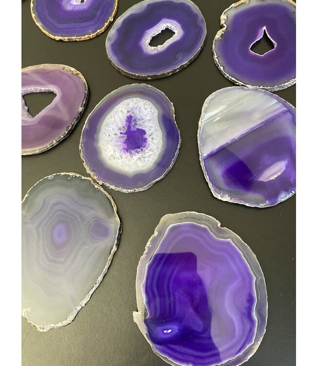 Agate Slice Size #4 Purple