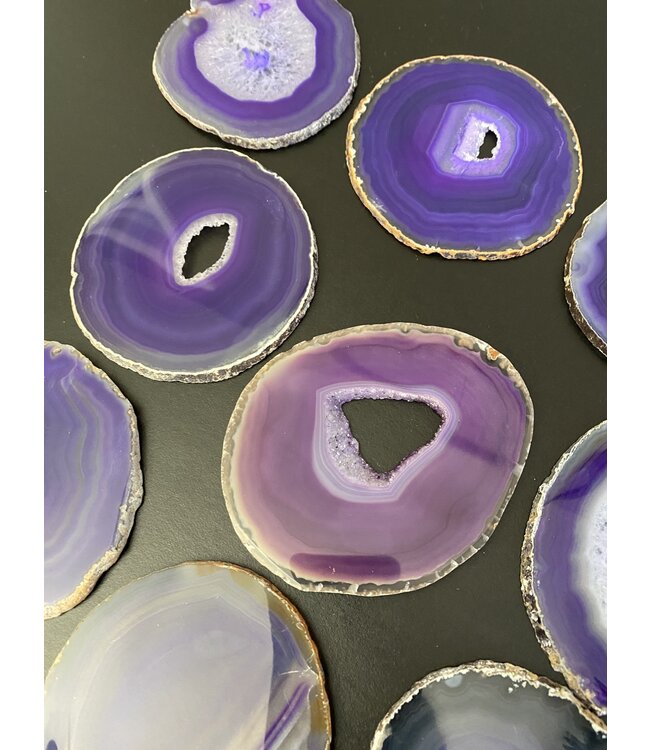 Agate Slice Size #4 Purple