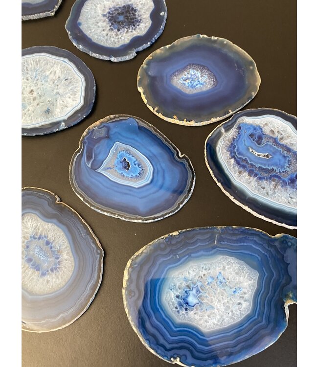 Agate Slice Size #4 Blue