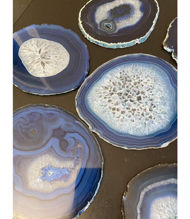 Agate Slice Size #6 Blue