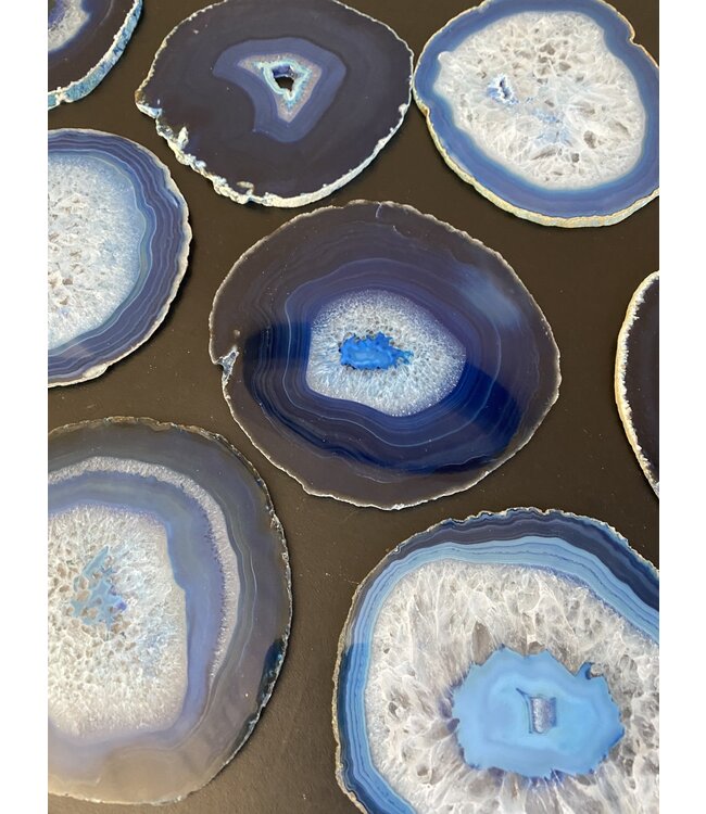 Agate Slice Size #6 Blue