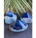 Blue Agate Top Polished Point Size 4 [400-499gr]