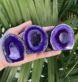 Purple Agate Geode Cut Base Size 2 [100-199gr]