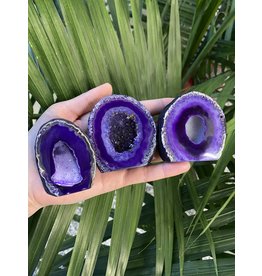 Purple Agate Geode Cut Base Size 2 [100-199gr]