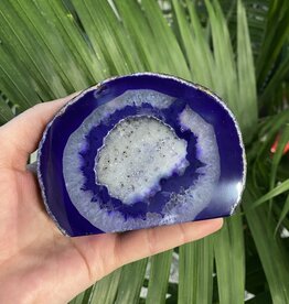 Purple Agate Geode Cut Base Size 6 [500-599gr]