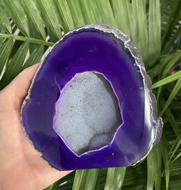 Purple Agate Geode Cut Base Size 8 [700-799gr]