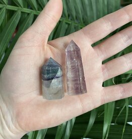 Rainbow Fluorite Point, Size X-Small [0-24gr]