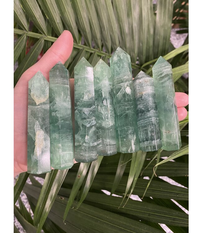 Green Fluorite Point, Size Medium [50-74gr]