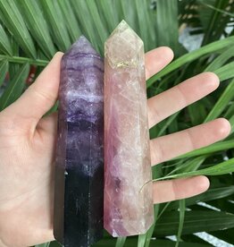 Rainbow Fluorite Point, Size Jumbo-Plus [175-199gr]