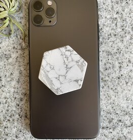 Howlite Hexagon Phone Grip