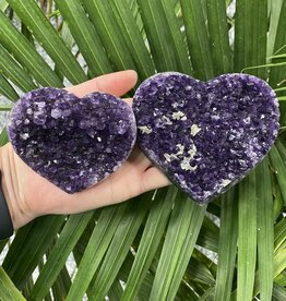 Amethyst Heart Druzy Cluster "Grade Extra" Size 3 [200-299gr] *disc.*