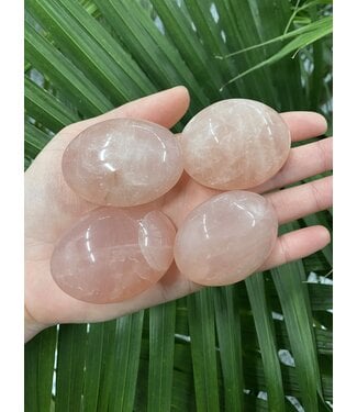 Rose Quartz Palm Stone, Size X-Small [50-74gr]