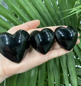 Black Obsidian Heart, Size Small [75-99gr]
