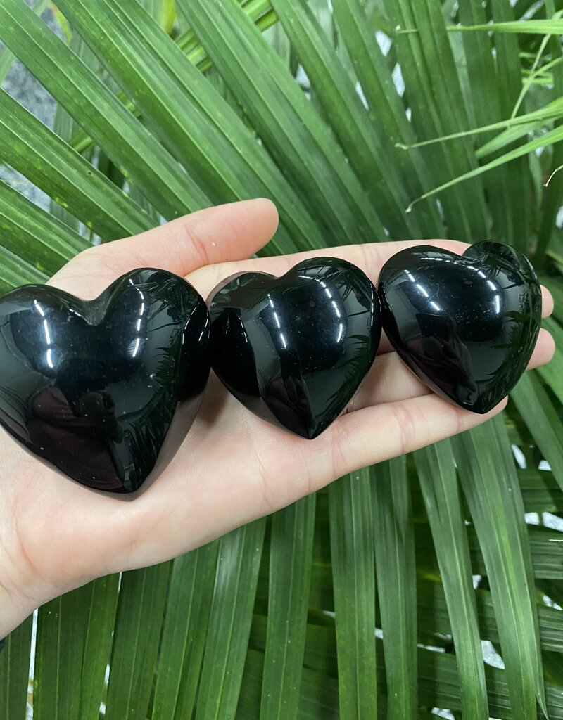 Black Obsidian Heart, Size Small [75-99gr]