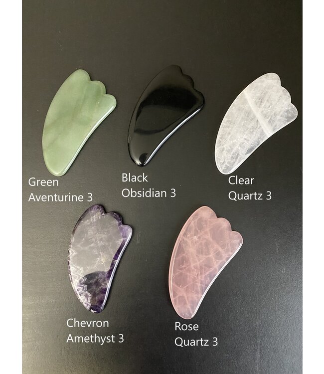 Gua Sha, Facial Massage Tool, 5 Types