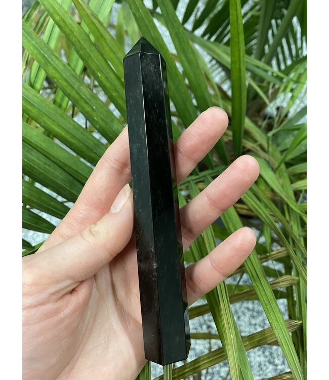 Silver Sheen Obsidian Point, Size X-Large [100-124gr]