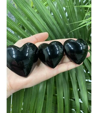 Black Obsidian Heart, Size X-Small [50-74gr]