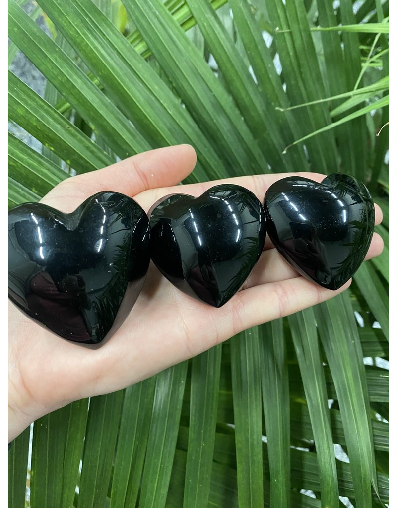 Black Obsidian Heart, Size X-Small [50-74gr]