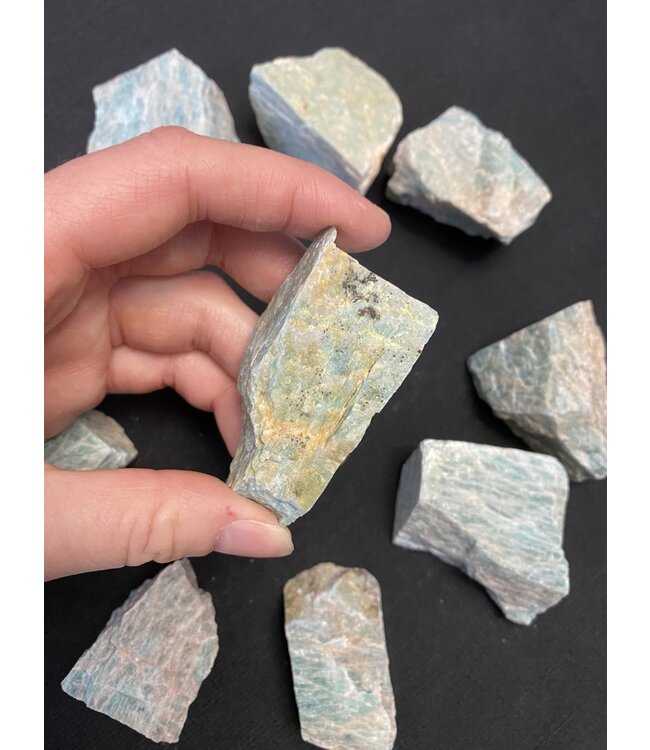 Rough Amazonite Size Small 500gr Bulk Pack