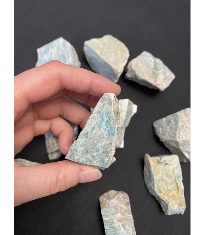 Rough Amazonite Size Small 500gr Bulk Pack