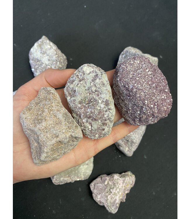 Rough Lepidolite Size Small 500gr Bulk Pack