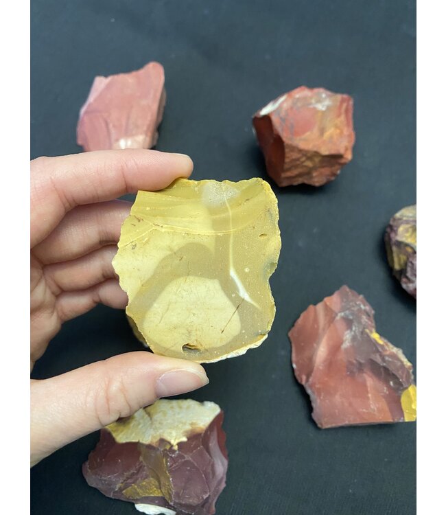 Rough Mookaite Jasper Size Small 500gr Bulk Pack