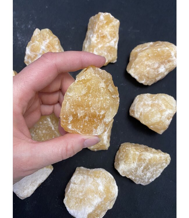 Rough Orange Calcite Size Small 500gr Bulk Pack