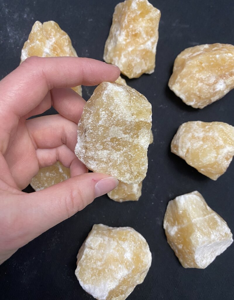 Rough Orange Calcite Size Small 500gr Bulk Pack