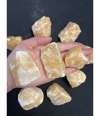 Rough Orange Calcite Size Small 500gr Bulk Pack