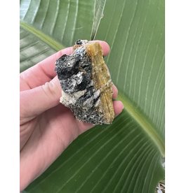Biotite with Yellow Tourmaline Specimen #6, 108gr