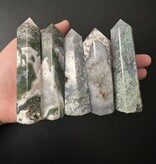 Moss Agate Point, Size Large [75-99gr]