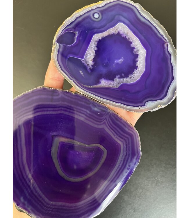 Agate Slice Size #6 Purple