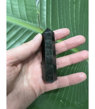 Silver Sheen Obsidian Point, Size Small [25-49gr]