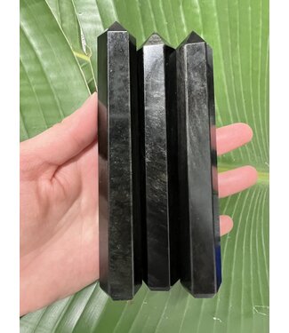 Silver Sheen Obsidian Point, Size X-Large [100-124gr]