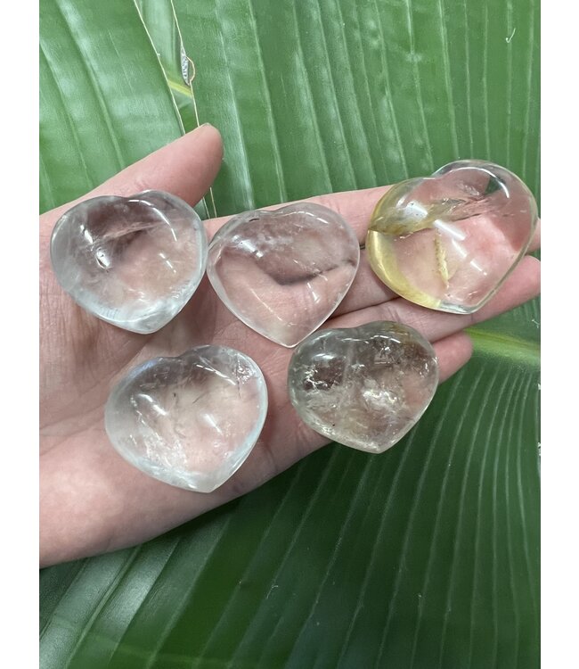 Clear Quartz Heart, Size XX-Small [25-49gr]