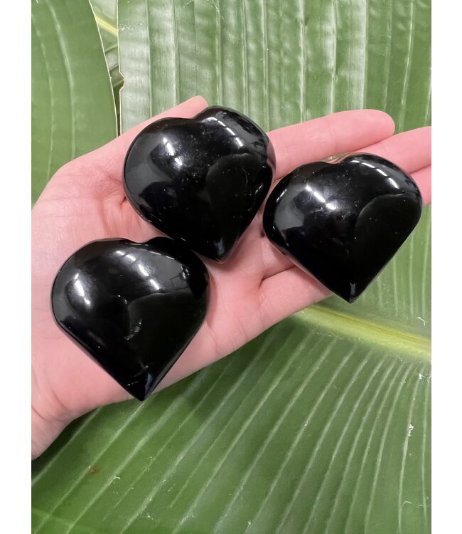 Black Obsidian Heart, Size Small [75-99gr]