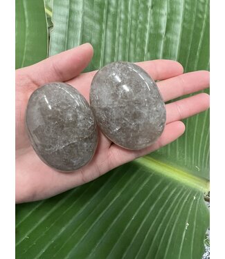 Smoky Quartz Palm Stone, Size Medium [100-124gr]
