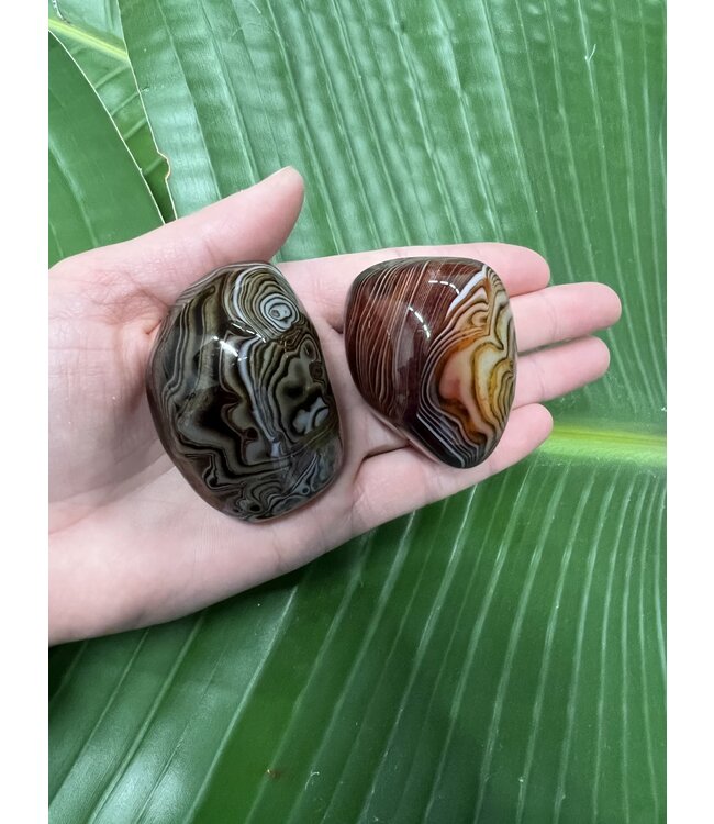 Sardonyx Palm Stone, Size Medium [100-124gr]