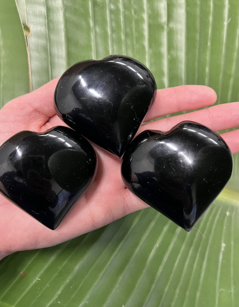 Black Obsidian Heart, Size Medium [100-124gr]