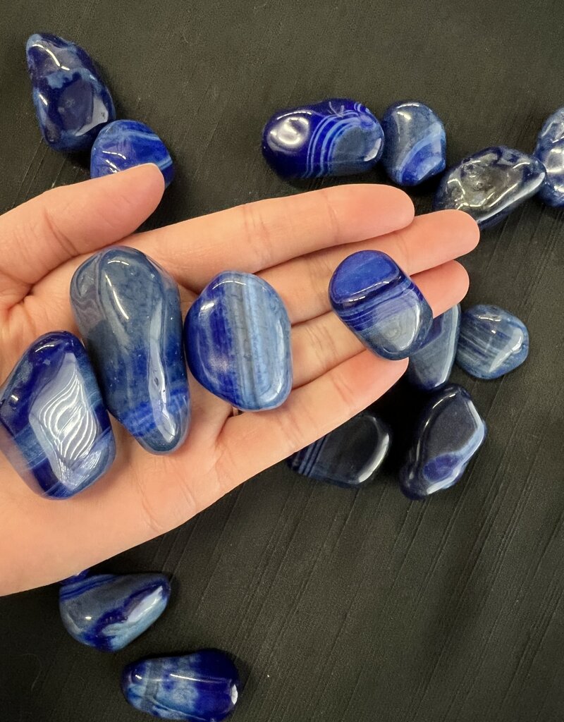Dyed Agate Tumbled Stones, Polished Agate, Grade A; 4 sizes available, purchase individual or bulk