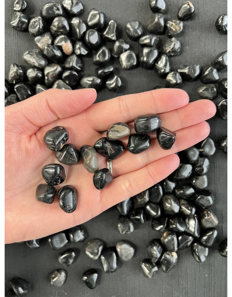 Polished black best sale onyx
