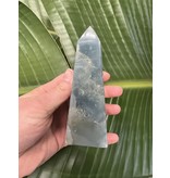 Blue Banded Calcite (Blue Onyx) Tower #15, 318gr
