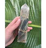 Blue Banded Calcite (Blue Onyx) Tower #19, 558gr
