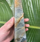Blue Banded Calcite (Blue Onyx) Tower #29, 712gr, *disc.*