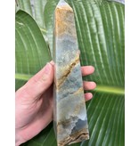Blue Banded Calcite (Blue Onyx) Tower #29, 712gr