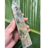Blue Banded Calcite (Blue Onyx) Tower #34, 518gr