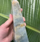 Blue Banded Calcite (Blue Onyx) Tower #37, 668gr, *disc.*