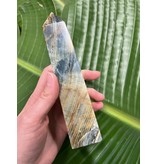 Blue Banded Calcite (Blue Onyx) Tower #44, 472gr