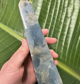 Blue Banded Calcite (Blue Onyx) Tower #46, 558gr, *disc.*